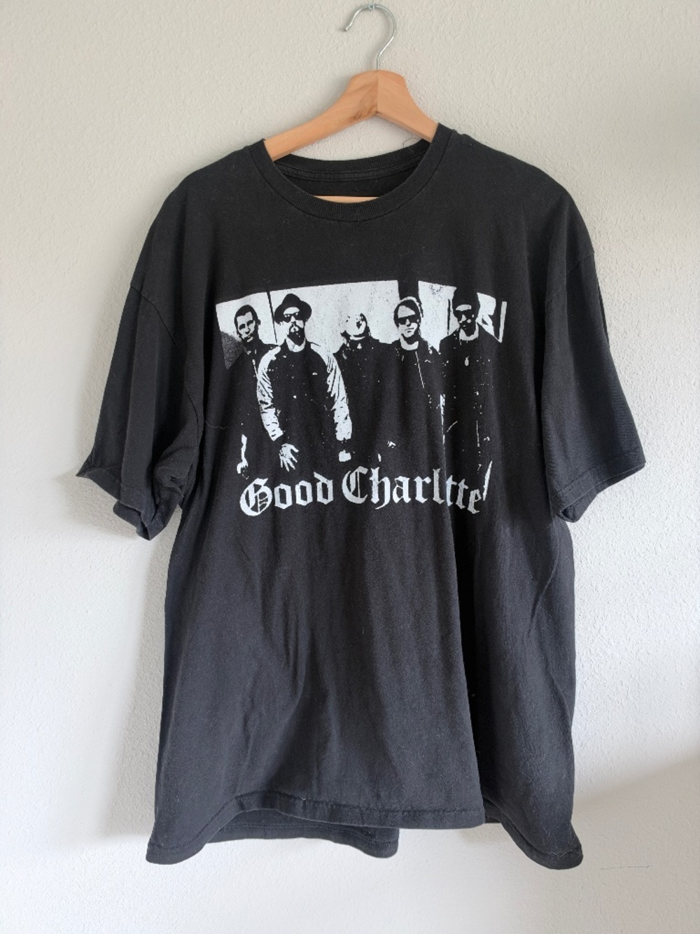Good Charlotte Black Graphic Band T-Shirt Men's XL Y2K Emo Punk Rock
